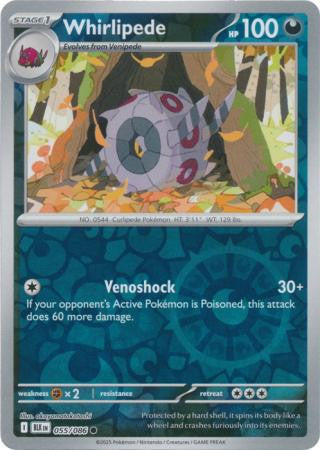 Black Bolt - 055/086 - Whirlipede - Reverse Holo