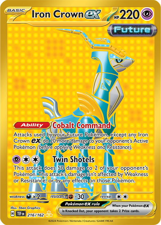 Temporal Forces - 216/162 - Iron Crown ex (Gold)