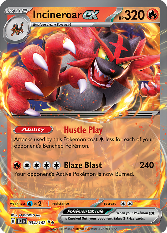 Temporal Forces - 034/162 - Incineroar ex