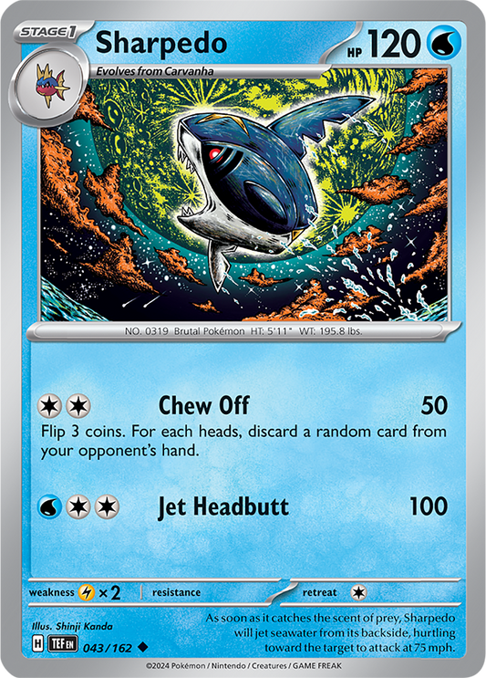 Temporal Forces - 043/162 - Sharpedo