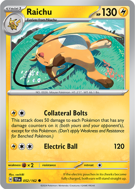 Temporal Forces - 052/162 - Raichu