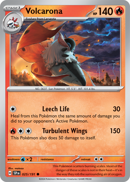 Surging Sparks - 025/191 - Volcarona