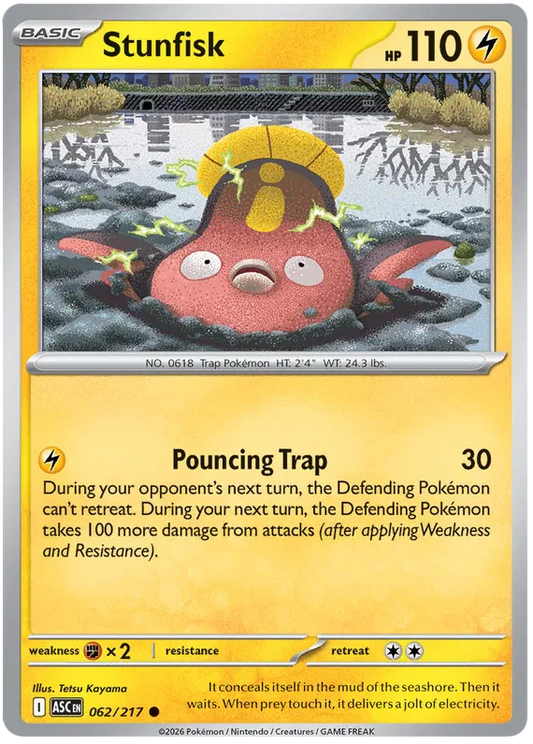 Ascended Heroes - 062/217 - Stunfisk