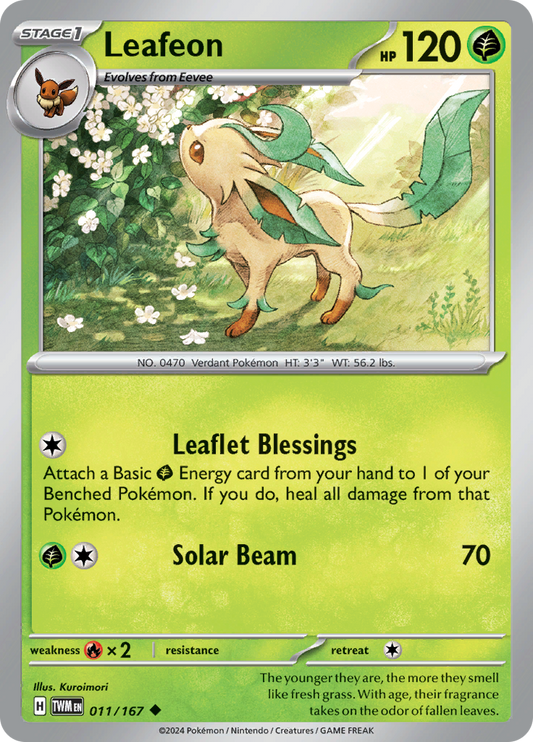 Twilight Masquerade - 011/167 - Leafeon