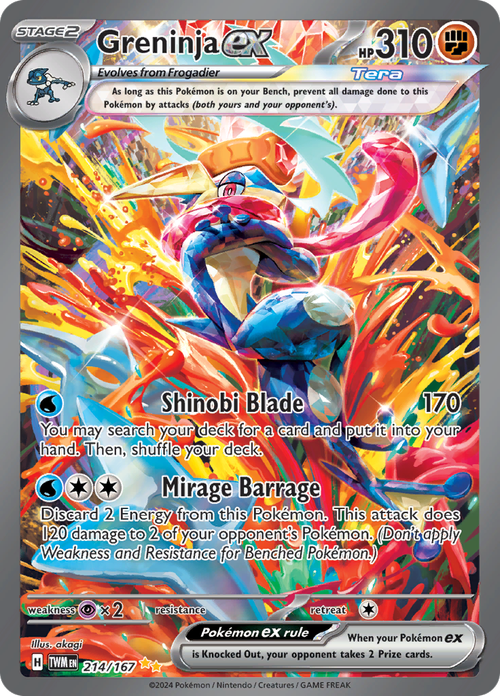 Twilight Masquerade - 214/167 - Greninja ex