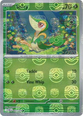 Black Bolt - 001/086 - Snivy - Master Ball Reverse Holo