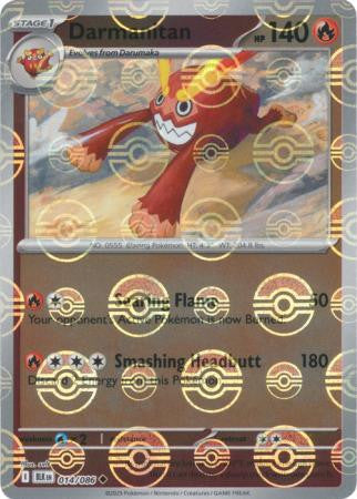 Black Bolt - 014/086 - Darmanitan - Poké Ball Reverse Holo