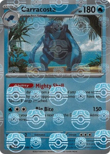 Black Bolt - 023/086 - Carracosta - Master Ball Reverse Holo