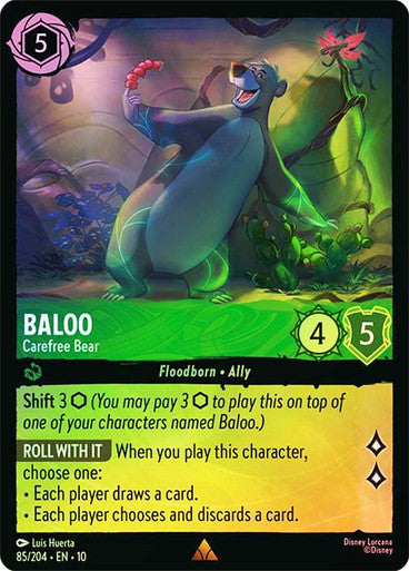 Whispers in the Well - 085/204 - Baloo - Carefree Bear - Foil