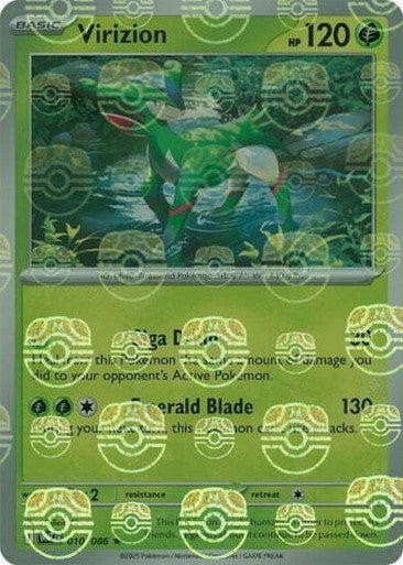 White Flare - 010/086 - Virizion - Master Ball Reverse Holo