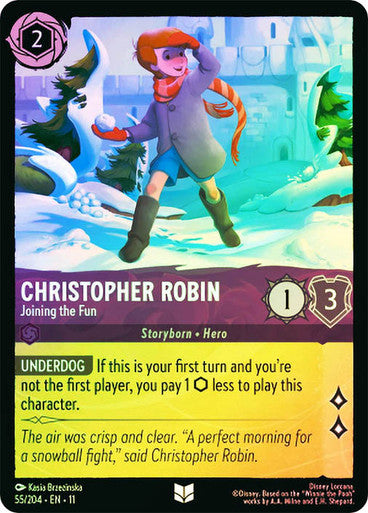 Winterspell - 055/204 - Christopher Robin - Joining the Fun - Foil