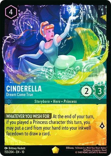 Whispers in the Well - 155/204 - Cinderella - Dream Come True - Foil