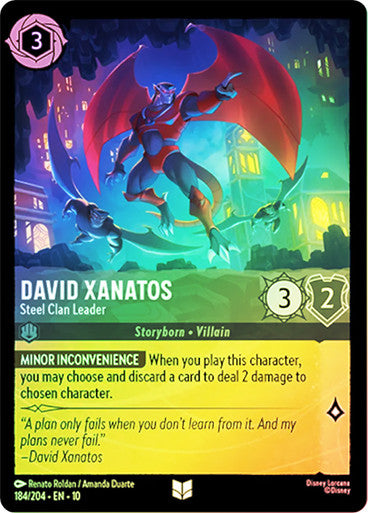 Whispers in the Well - 184/204 - David Xanatos - Steel Clan Leader - Foil