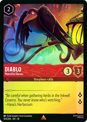 Whispers in the Well - 103/204 - Diablo - Watchful Raven - Foil