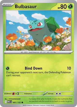 Mega Evolution - 001/132 - Bulbasaur