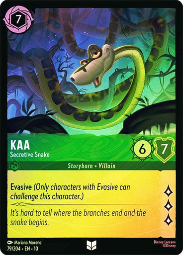 Whispers in the Well - 079/204 - Kaa - Secretive Snake - Foil