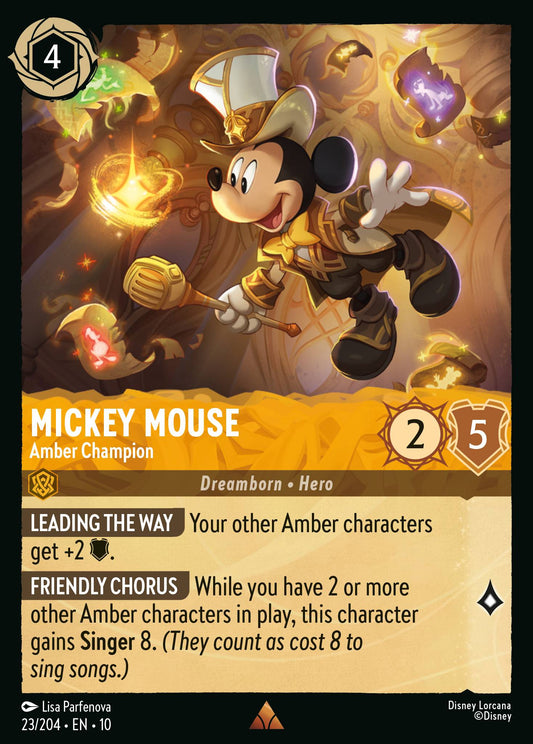 Whispers in the Well - 023/204 - Mickey Mouse - Amber Champion
