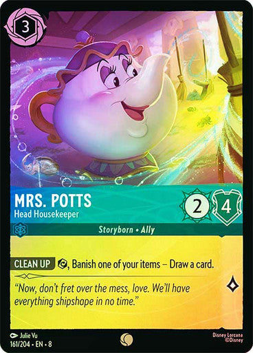 Reign Of Jafar - 161/204 - Mrs. Potts - Head Housekeeper - Foil
