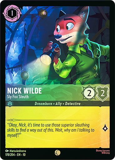 Whispers in the Well - 178/204 - Nick Wilde - Sly Fox Sleuth - Foil