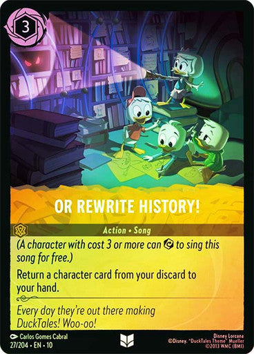 Whispers in the Well - 027/204 - Or Rewrite History! - Foil