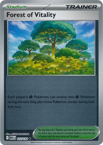 Mega Evolution - 117/132 - Forest of Vitality - Reverse Holo