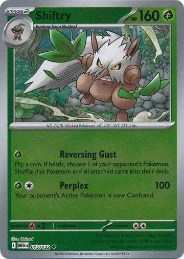 Mega Evolution - 015/132 - Shiftry - Reverse Holo