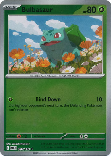Mega Evolution - 001/132 - Bulbasaur - Reverse Holo