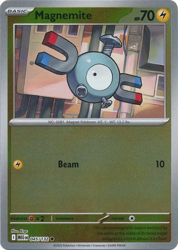 Mega Evolution - 045/132 - Magnemite - Reverse Holo