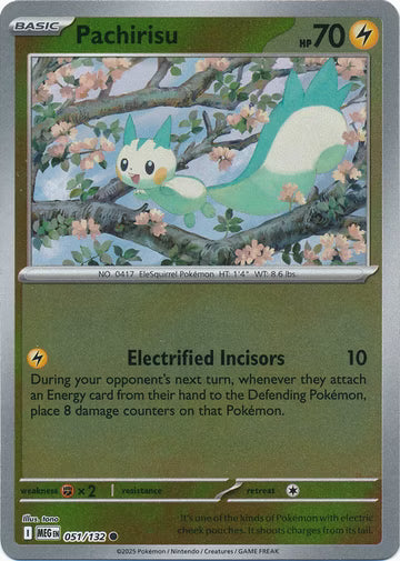 Mega Evolution - 051/132 - Pachirisu - Reverse Holo