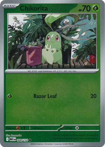 Mega Evolution - 008/132 - Chikorita - Reverse Holo
