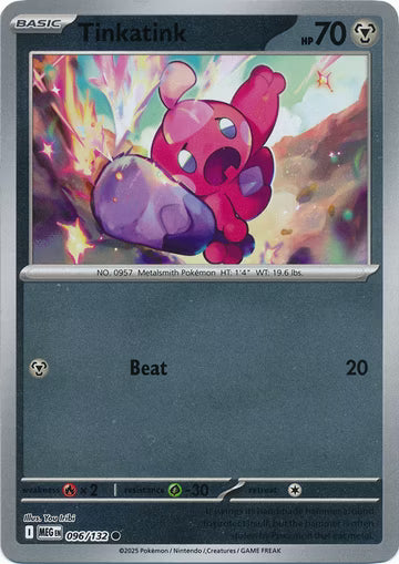 Mega Evolution - 096/132 - Tinkatink - Reverse Holo