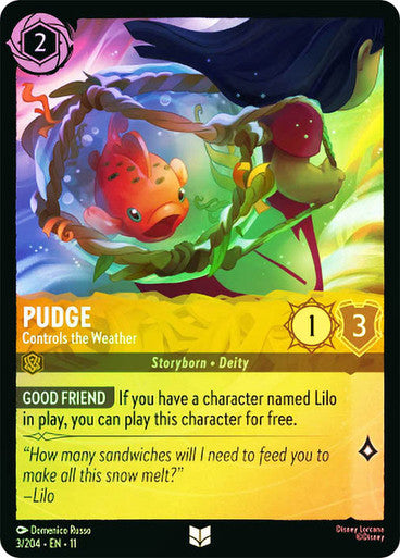 Winterspell - 003/204 - Pudge - Controls the Weather - Foil