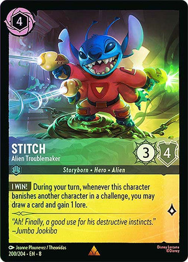 Reign Of Jafar - 200/204 - Stitch - Alien Troublemaker - Foil