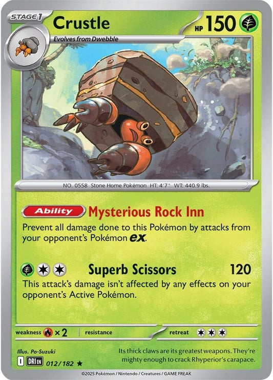 Destined Rivals - 012/182 - Crustle - Holo