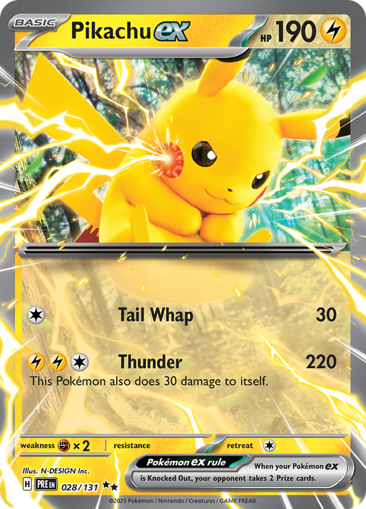 Prismatic Evolutions - 028/131 - Pikachu ex