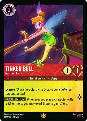 Reign Of Jafar - 136/204 - Tinker Bell - Insistent Fairy - Foil