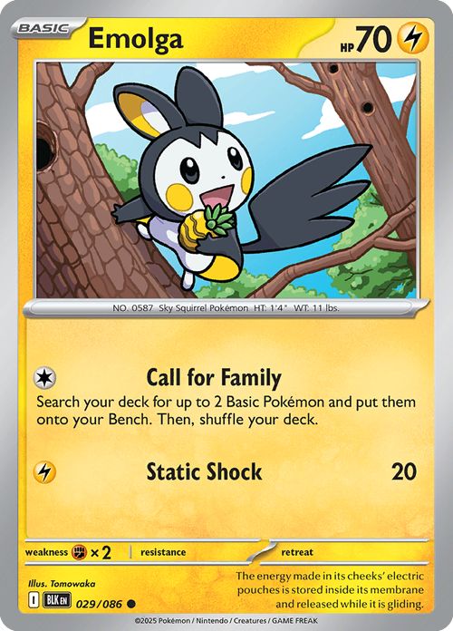 Black Bolt - 029/086 - Emolga