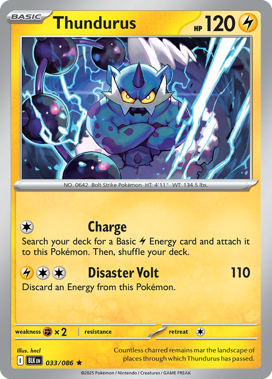 Black Bolt - 033/086 - Thundurus - Holo