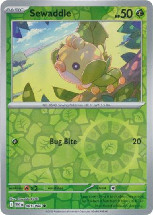 White Flare - 001/086 - Sewaddle - Reverse Holo
