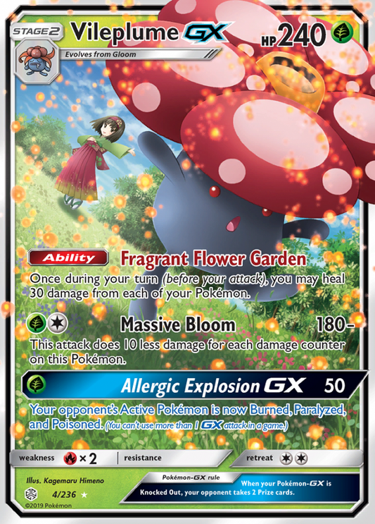 Cosmic Eclipse - 004/236 - Vileplume GX