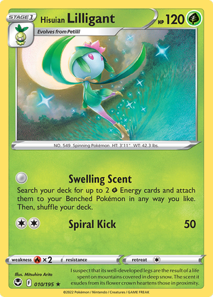Silver Tempest - 010/195 - Hisuian Lilligant