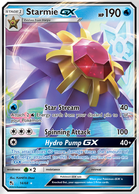 Hidden Fates - 014/068 - Starmie GX