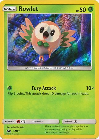 Black Star Promos - SM01 - Rowlet - Holo