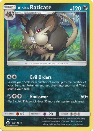 Sun & Moon - 077/149 - Alolan Raticate