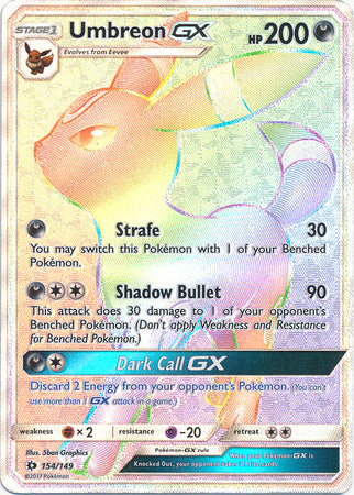 Sun & Moon - 154/149 - Umbreon GX