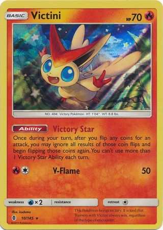Guardians Rising - 010/145 - Victini - Holo