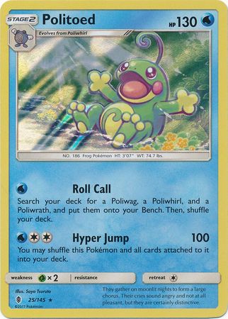 Guardians Rising - 025/145 - Politoed - Holo