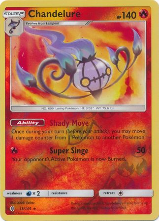 Guardians Rising - 013/145 - Chandelure - Reverse Holo