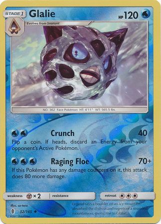Guardians Rising - 032/145 - Glalie - Reverse Holo