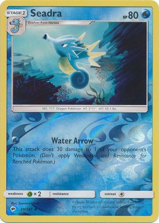Burning Shadows - 030/147 - Seadra - Reverse Holo